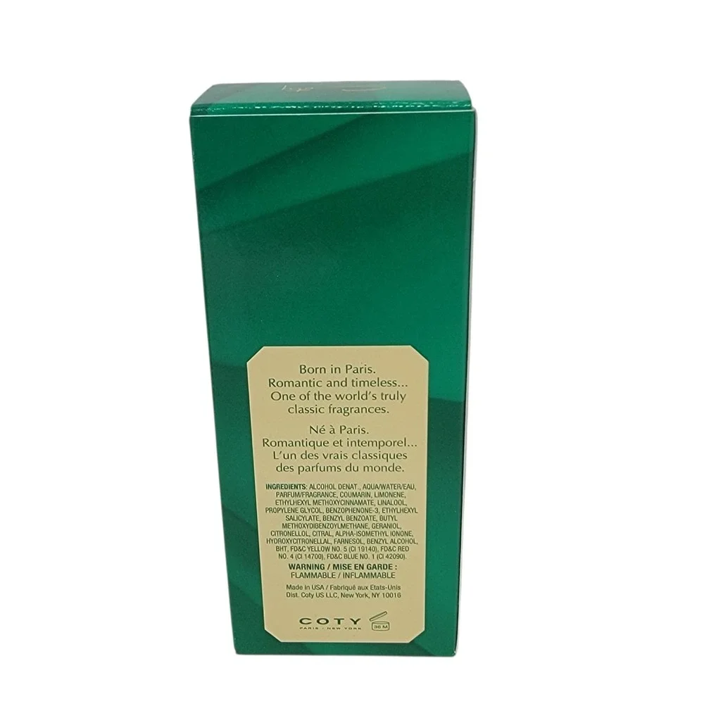 Coty Emeraude Cologne Spray 2.5 Oz 75 mL New In Box Green Fragrance